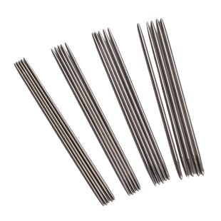 15cm短钢针织袜子专用棒针玩偶婴儿鞋双尖空心不锈钢针迷你包邮