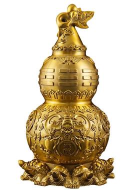 铜天医葫芦客厅化解五黄二黑摆件