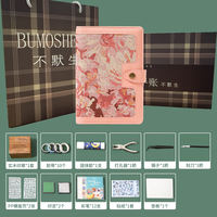 A6 Embroidery Artistic Niche Notebook, high appearance level, retro fabric notebook, blank diary, planner, stamped notebook thumbnail 2