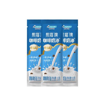 熊猫咖啡奶油动物奶油