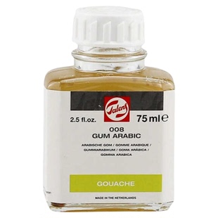 上光油泰伦斯 龟裂白精油阿拉伯树胶松节油水彩媒介剂醇酸树脂