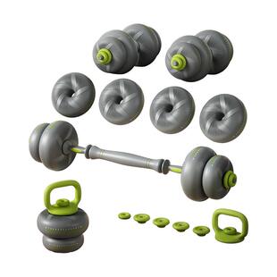 哑铃男士健身锻炼器材家用组合杠铃女士可调节重量软包胶实心铁砂