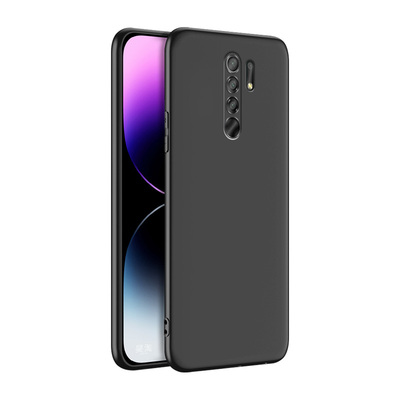 秋昊适用于红米9手机壳送钢化膜redmi9保护套ml9防摔m19全包红迷九硅胶小米M2004J19C钢化膜hm9a纯色软外壳微