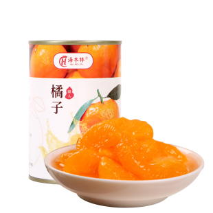 新鲜橘子罐头425g*6罐整箱装糖水水果罐头礼盒水果捞午后桔子零食