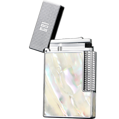 英国GBI黄铜天然彩贝朗声打火机