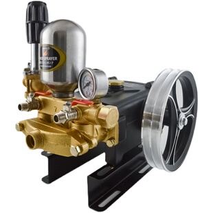 精德打药柱塞泵三缸柱塞免黄油高压水泵打药机喷雾机自吸可调药泵