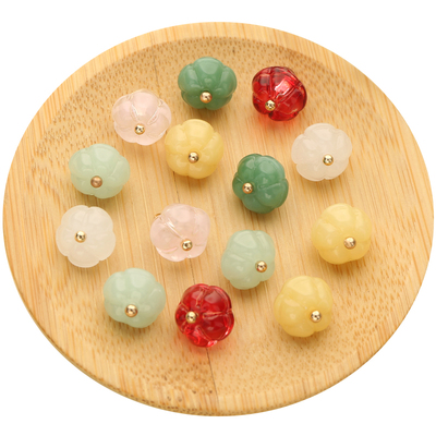 仿玉石旗袍小扣子清新雅致