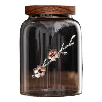 馨玉坊透明玻璃密封储物罐