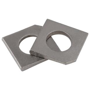 304不锈钢方斜垫片糟钢用工字钢平垫316垫圈缺角金属垫片M6M8-16