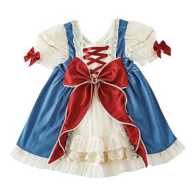 幼悠女童夏季洛丽塔蝴蝶结连衣裙