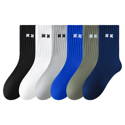袜子男款纯棉冬厚款青少年运动袜