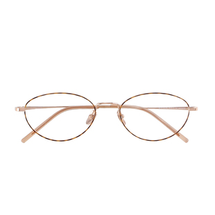 26年新款张靓颖周也同款超轻纯钛椭圆形书呆子可配度数近视眼镜女