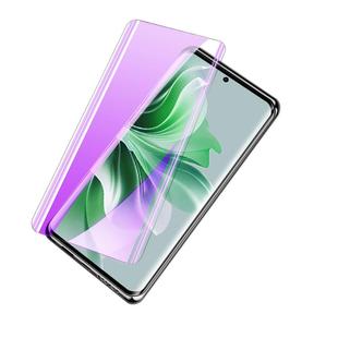 适用opporeno11钢化膜防摔防爆reno11pro手机膜高清玻璃屏保reno11防窥uv贴膜全胶曲面oppo水凝膜全包保护por