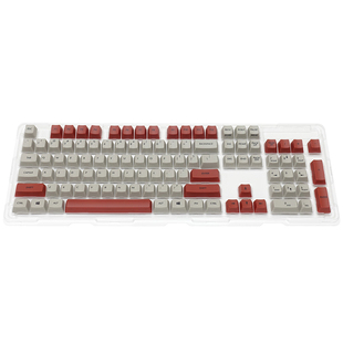 斐尔可/FILCO 怀旧BASIC键帽 104套装 灰色胭脂红色