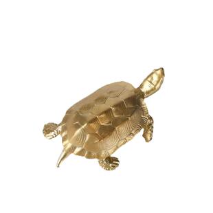 福禄金龟把玩件长寿龟铜手把件办公室书房桌面小摆件创意文玩礼品