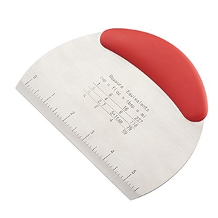 不锈钢切面刀蛋糕馒头雪花酥肠粉切刀烘焙奶油刮刀双面带刻度刮板