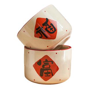 陶瓷小茶杯套装6只喝水杯茶碗品茗杯茶壶茶具家用主人杯喝茶杯子