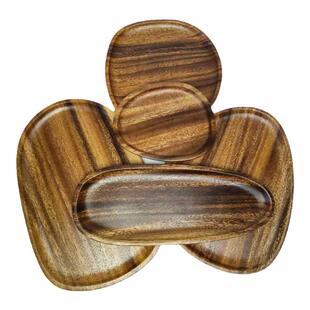 日式木头托盘家用长方形放杯子小圆盘子木质面包寿司点心餐盘商用