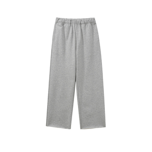 YANGLE_卫裤女休闲直筒2025秋季新款显瘦宽松小个子微喇九分裤子