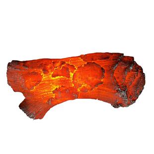 仿真木炭火堆摆件舞台道具篝火定制红色装饰品雕塑火把节假火焰灯