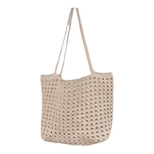 毛线编织华夫格镂空网格单肩包包自制手工diy材料包成品钩织送礼