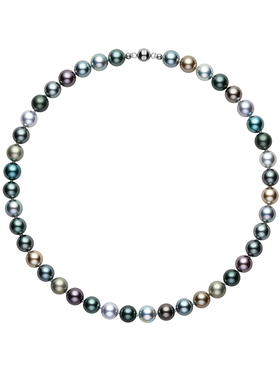 DELTA莫兰迪混彩大溪地珍珠项链