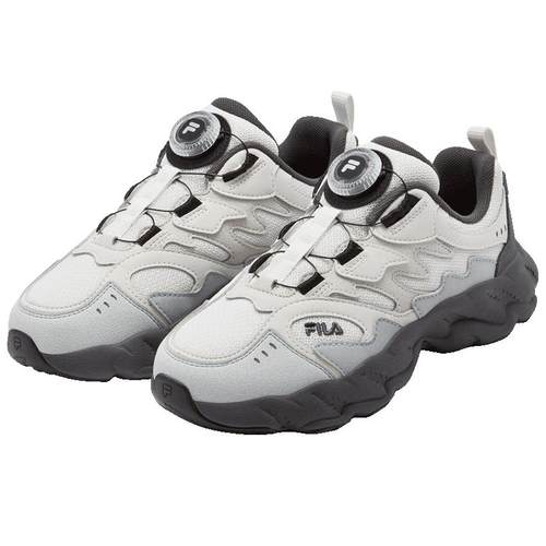 FILA KIDS斐乐童鞋儿童跑步鞋2025冬新款男女大童旋钮复古运动鞋