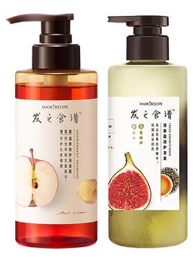 【百补】发之食谱洗发水苹果生姜无花果茶柚强韧蓬松控油洗护任选