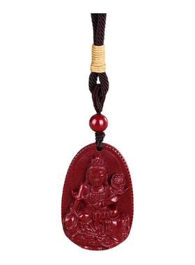 天然朱砂本命佛生肖蛇年吊坠