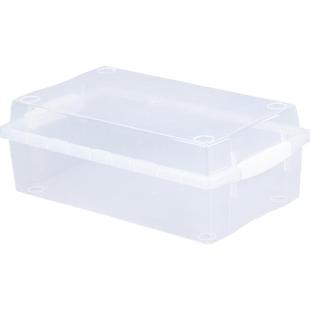 爱丽思透明小物收纳盒kitty文具铅笔乐高积木玩具整理桌面储物盒