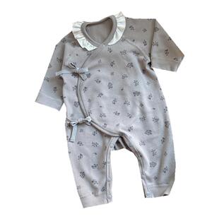 新生儿衣服0-3个月婴儿连体衣春秋款纯棉a类女宝宝韩版长爬满月59