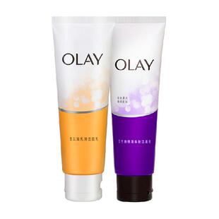 OLAY玉兰油洁面乳液+细滑活肤清洁保湿洗面奶乳膏套装男女