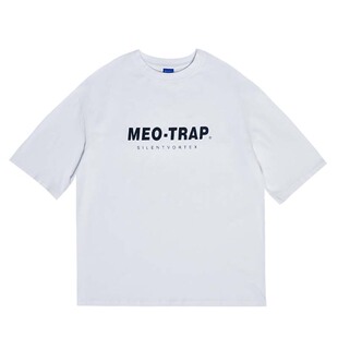 MEOT任豪敖子逸吴宇恒 张艺凡李振宁同款基础款logo印花情侣短袖t