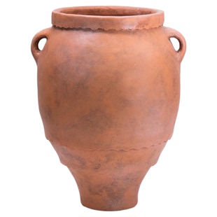 宋代美学艺术大号落地花盆酒店商场复古摆件高级水泥盆透气种树盆