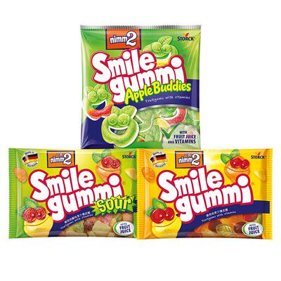 【百亿补贴】二宝nimm2进口维生素果汁儿童软糖果零食橡皮糖90g*3
