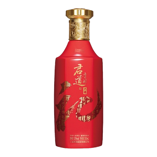 君道贵酿六德礼·红53度酱香型白酒大曲坤沙工艺纯粮酿造喜宴礼酒