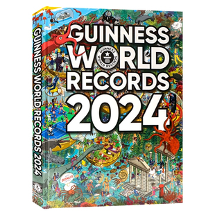 吉尼斯世界纪录大全2024年版 Guinness World Records 英文原版儿童科普百科认知全书青少年课外英语读物探索世界 精装大开本