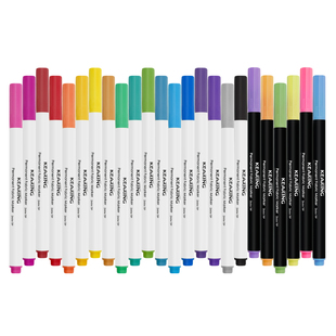 科灵织物笔布艺彩绘笔防水洗不掉色衣物绘画涂鸦笔T恤画笔帆布袋帆布鞋专用记号笔DIY手绘纺织物马克笔荧光笔