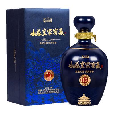 山庄皇家窖藏12 38度450ml*1/瓶单瓶装   纯粮食浓香型白酒