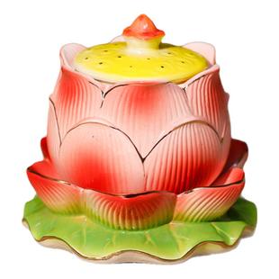 新款陶瓷莲花供杯家用供水杯佛前供佛水杯供奉菩萨净水杯佛堂贡杯