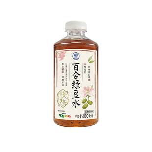 百合绿豆水白芸豆薏米水清凉植萃清润甘凉无糖瓶装正品代购