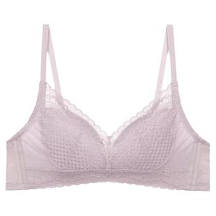爱美丽无钢圈内衣女大胸显小洞洞杯轻薄款收副乳防下垂透气文胸罩