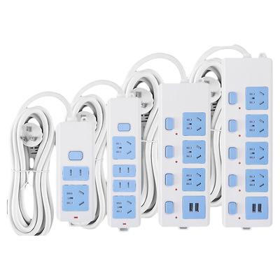 家用插板带线排插座分控开关