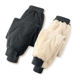 史努比儿童羽绒裤男童保暖棉裤外穿一条过冬绒裤男孩加绒加厚裤子