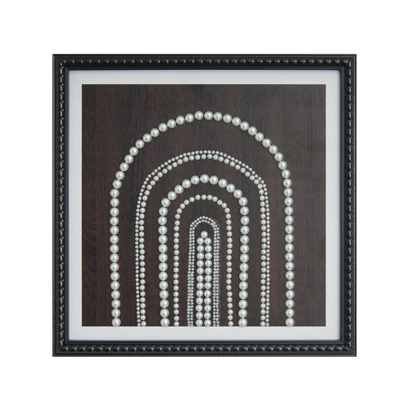 法式中古风手工珍珠立体装饰画
