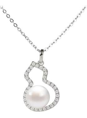 珍珠项链拾光银新品锁骨链女珍珠