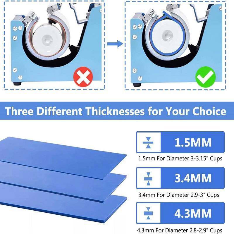 适用Cricut马克杯热转印机硅胶板套升华配件烤杯机胶硅胶垫片