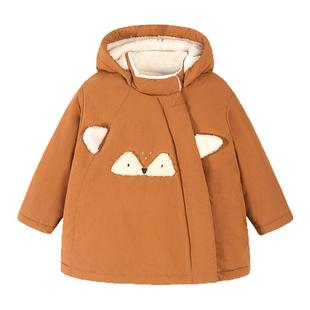 迷你巴拉巴拉男女童棉服拒水拒油宝宝婴儿可爱外套2025冬新品