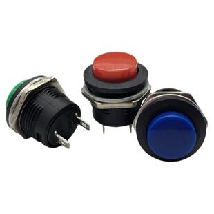 按键开关按钮点动开关R13-507 10 12 16MM圆形自锁无锁自复位开关