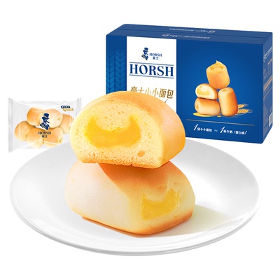 豪士小小面包夹心早餐蛋糕零食品